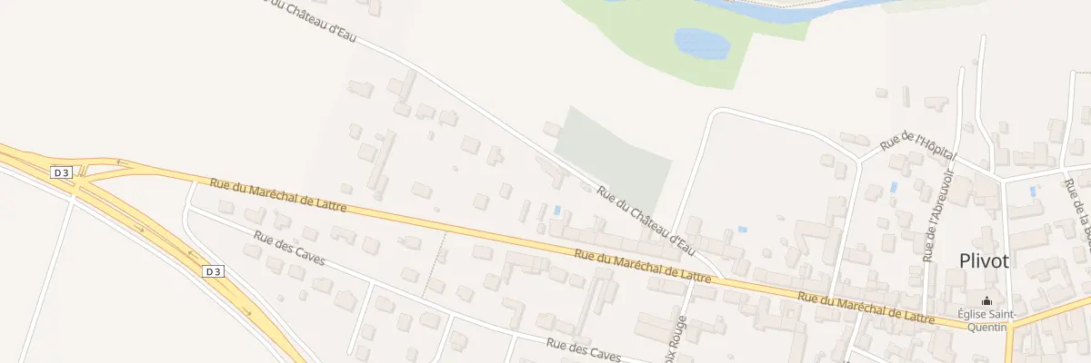 Plan du 1 Rue du Chateau d’Eau à Plivot
