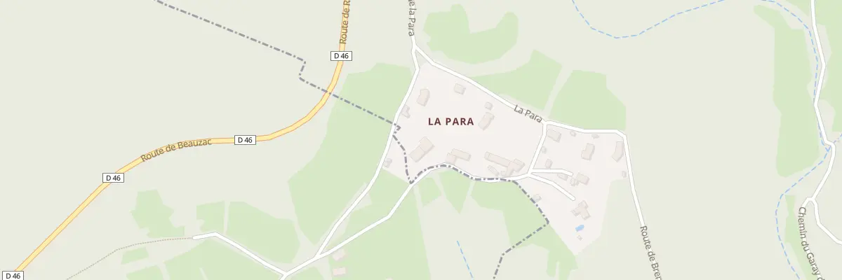 Plan du 5910 Lapara à Beauzac
