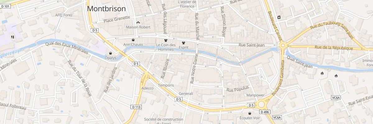 Plan du 6 Rue Notre-Dame à Montbrison