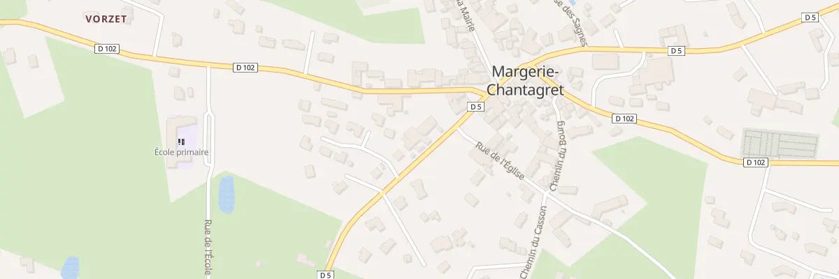 Plan du 154 Rte de St Jean à Margerie-Chantagret