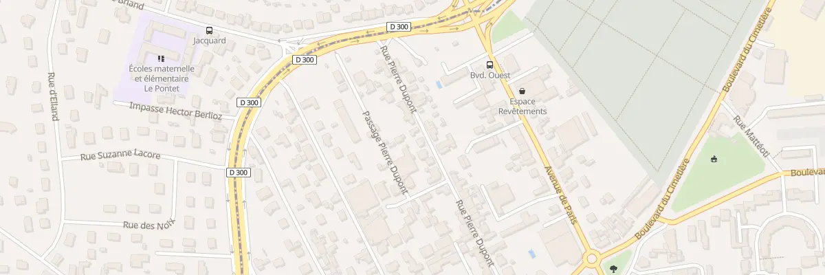Plan du 33B Rue Pierre Dupont à Roanne