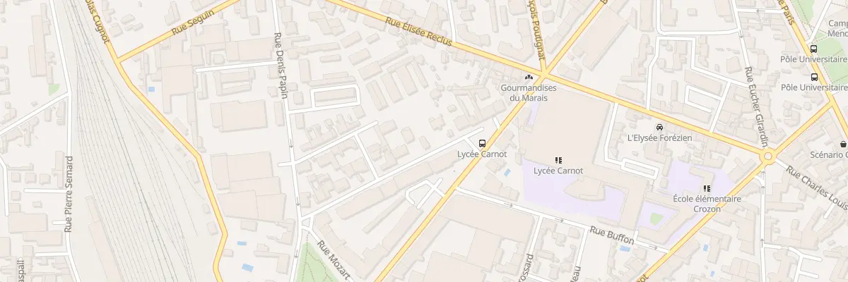 Plan du 16 Rue Pierre Brossolette à Roanne