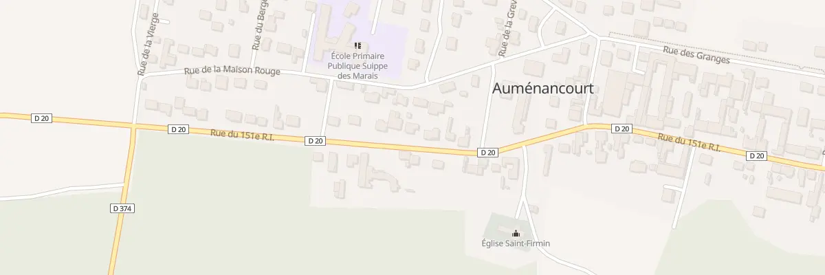 Plan du 56 Rue du 151eme Ri à Auménancourt