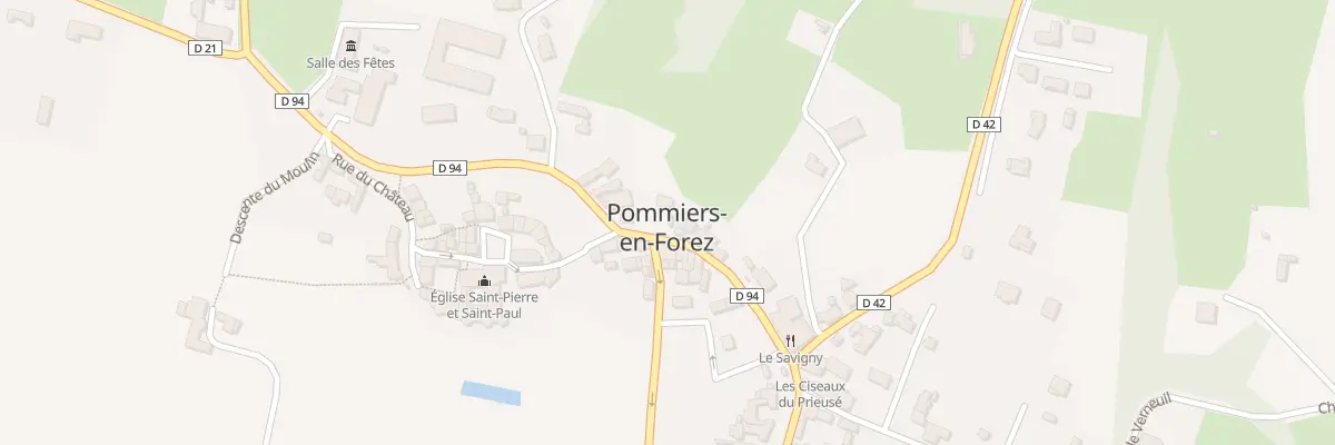 Plan du 3 Av des Platanes à Pommiers-en-Forez