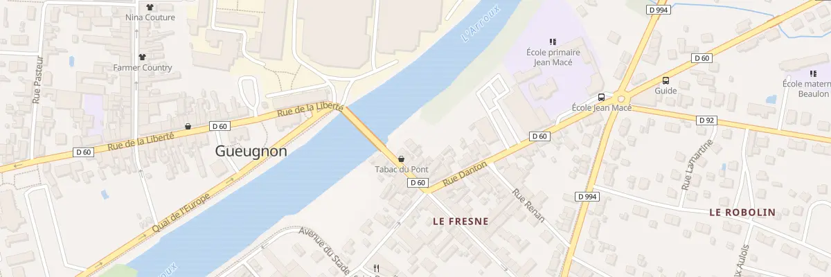 Plan du 1 Rue de la République à Gueugnon