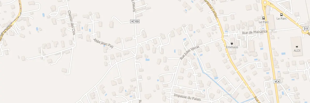 Plan du 8 All des Prés Fleuris à Montbrison