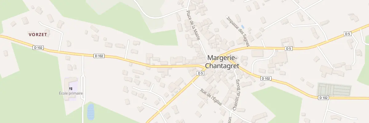 Plan du 54 Rte de St Antheme à Margerie-Chantagret