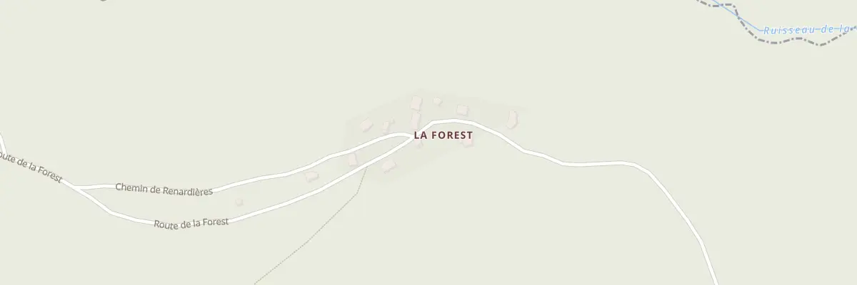 Plan du 203 Rte de la Forest à Chenereilles