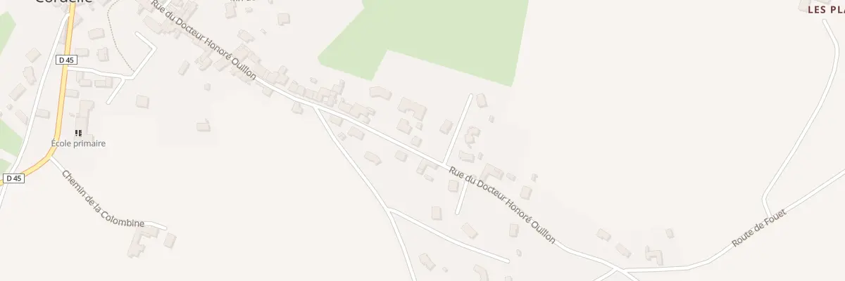 Plan du 467 Rue du Docteur Honoré Ouillon à Cordelle