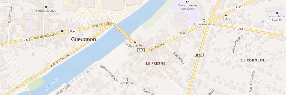 Plan du 11 Rue de la République à Gueugnon