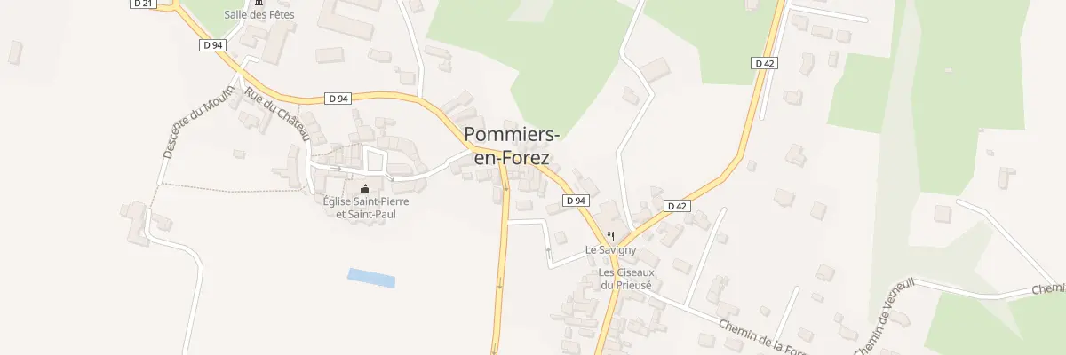 Plan du 26 Av des Platanes à Pommiers-en-Forez
