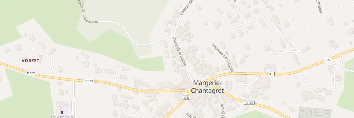Plan du 83 Pl de la Mairie à Margerie-Chantagret