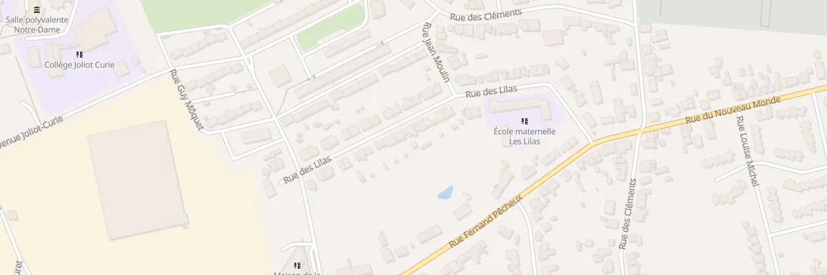 Plan du 20 Rue des Lilas à Fourmies