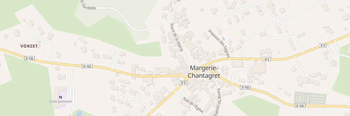 Plan du 43 Pl de la Mairie à Margerie-Chantagret