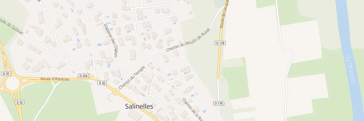 Plan du 50 Che du Moulin de Runel à Salinelles