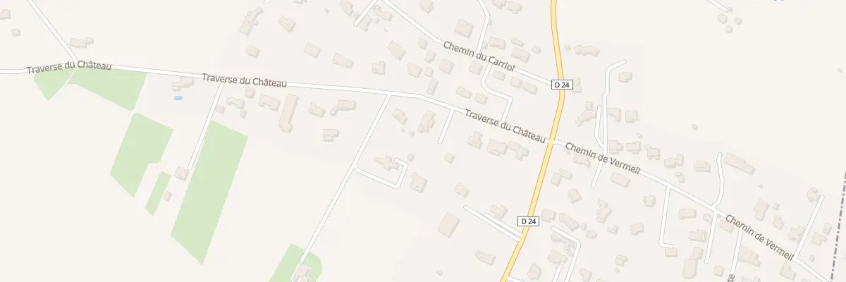 Plan du 157 Tra du Château à Bagard