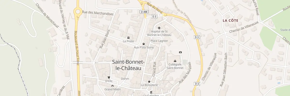 Plan du 12 Rue de Dessous les Remparts à Saint-Bonnet-le-Château