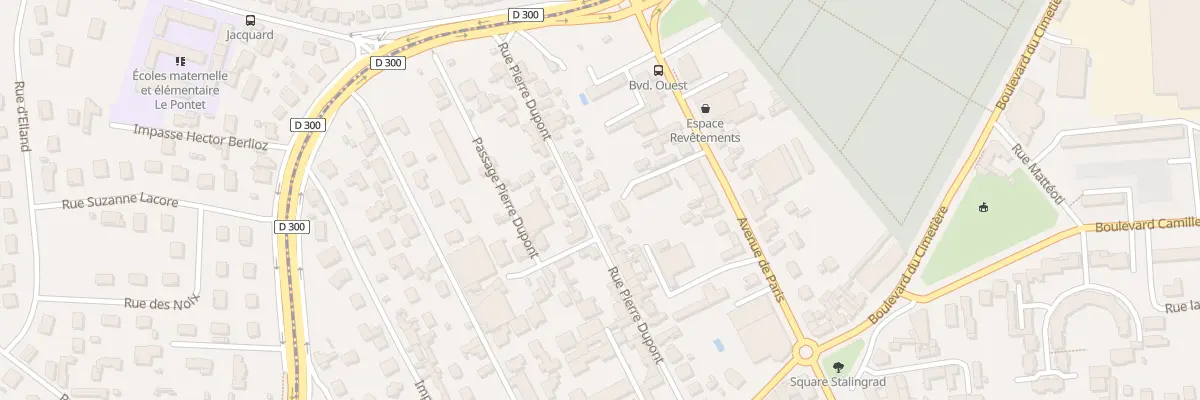 Plan du 32 Rue Pierre Dupont à Roanne