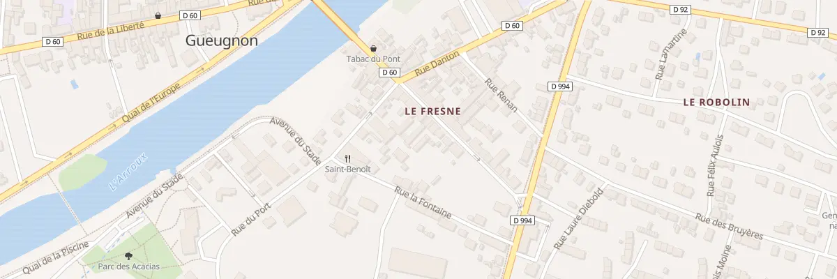 Plan du 20 Rue de la République à Gueugnon