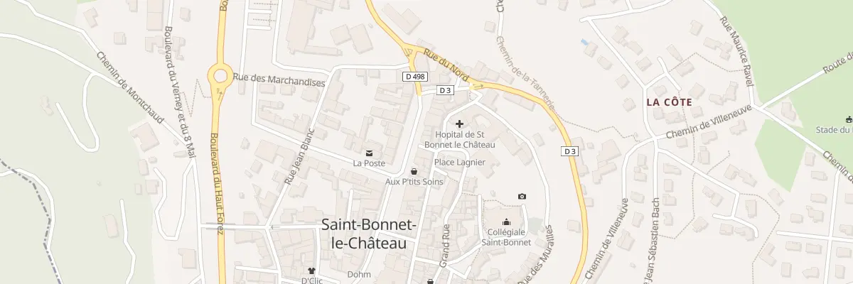 Plan du 14 Rue de L’Hôpital à Saint-Bonnet-le-Château