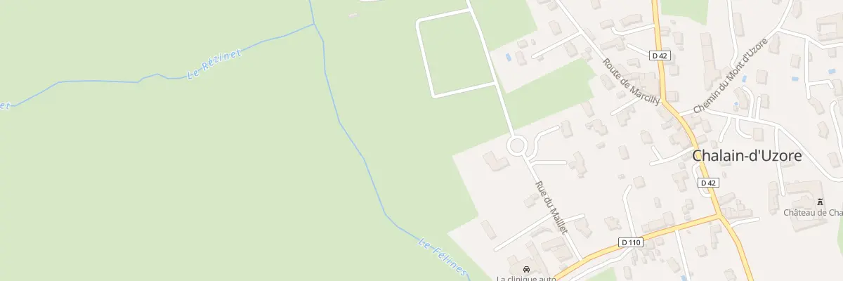Plan du 25 Rue du Maillet à Chalain-d’Uzore