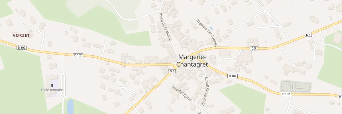 Plan du 9 Pl de la Mairie à Margerie-Chantagret