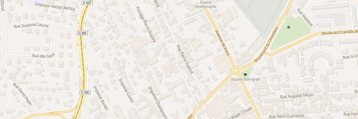 Plan du 15 Rue Pierre Dupont à Roanne