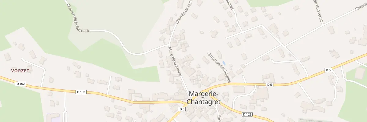 Plan du 82 Pl de la Mairie à Margerie-Chantagret