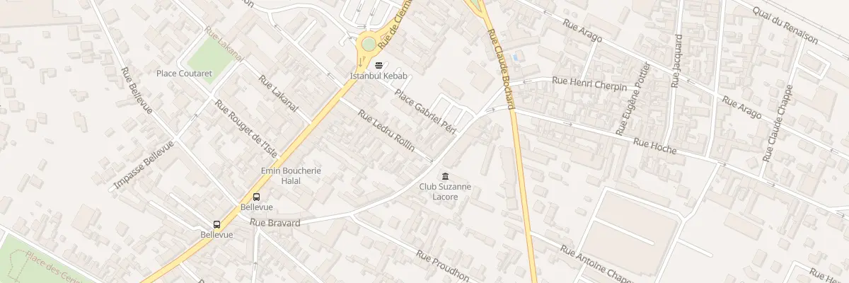 Plan du 21 Rue Ledru Rollin à Roanne