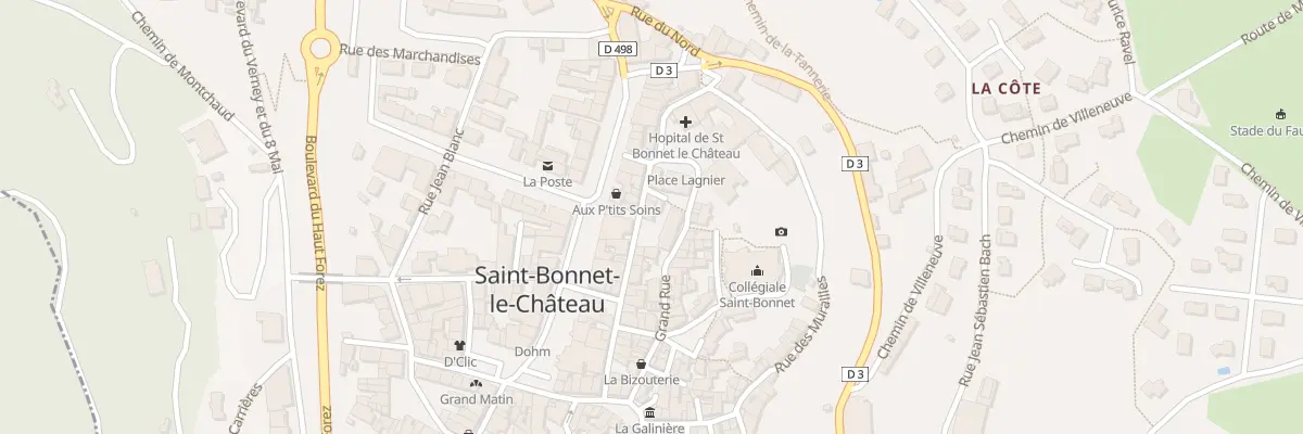 Plan du 9 Rue de Dessous Les Remparts à Saint-Bonnet-le-Château