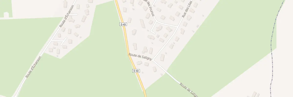 Plan du 45 Rte de Saligny à Commelle-Vernay