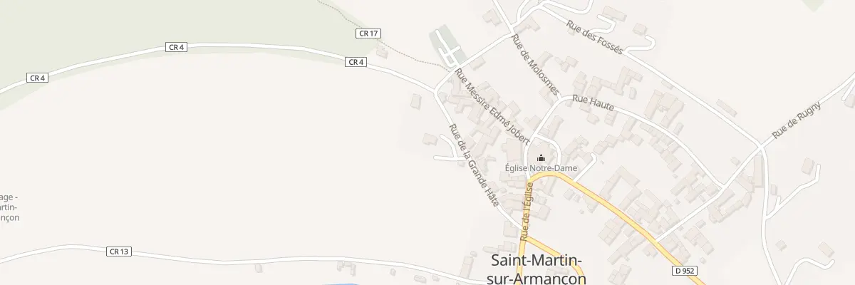 Plan du 90 Derrière la Ville à Saint-Martin-sur-Armançon