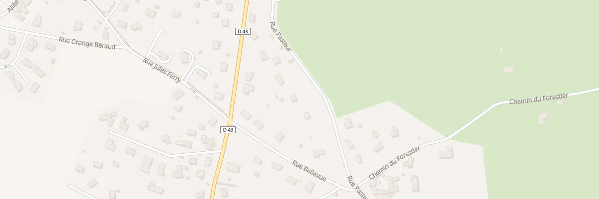 Plan du 168 Rue Pasteur à Commelle-Vernay