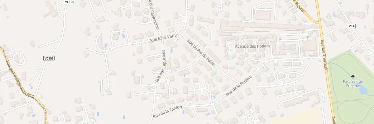 Plan du 25 Rue du Pré du Palais à Montbrison