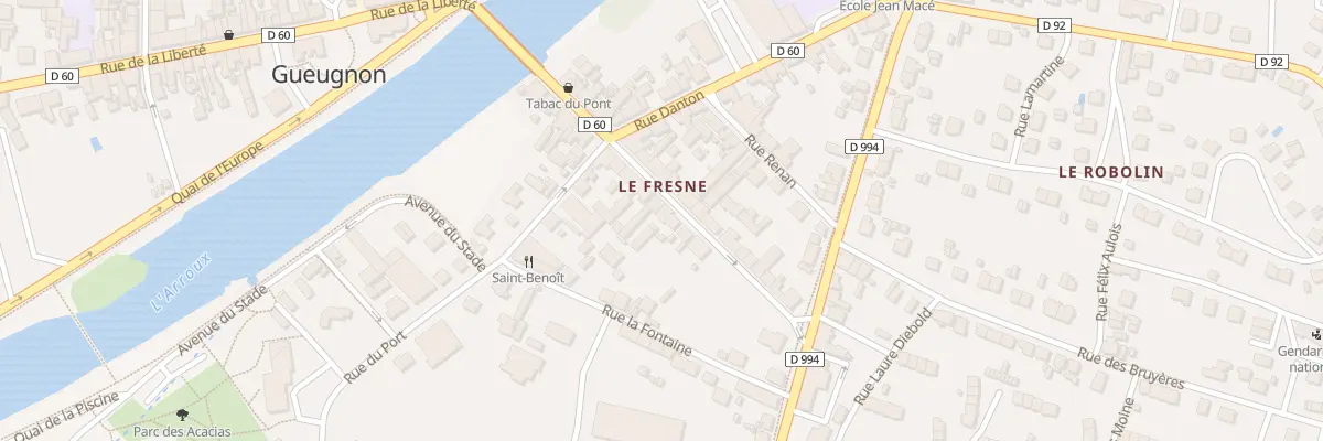 Plan du 20A Rue de la République à Gueugnon