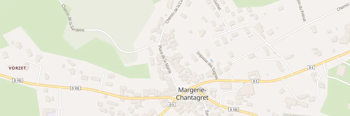 Plan du 80B Pl de la Mairie à Margerie-Chantagret