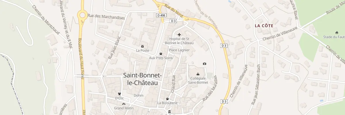Plan du 4 Rue des Serruriers à Saint-Bonnet-le-Château