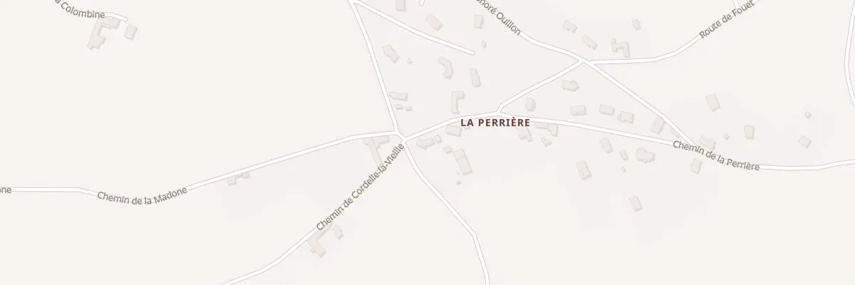 Plan du 344 Che de la Perrière à Cordelle