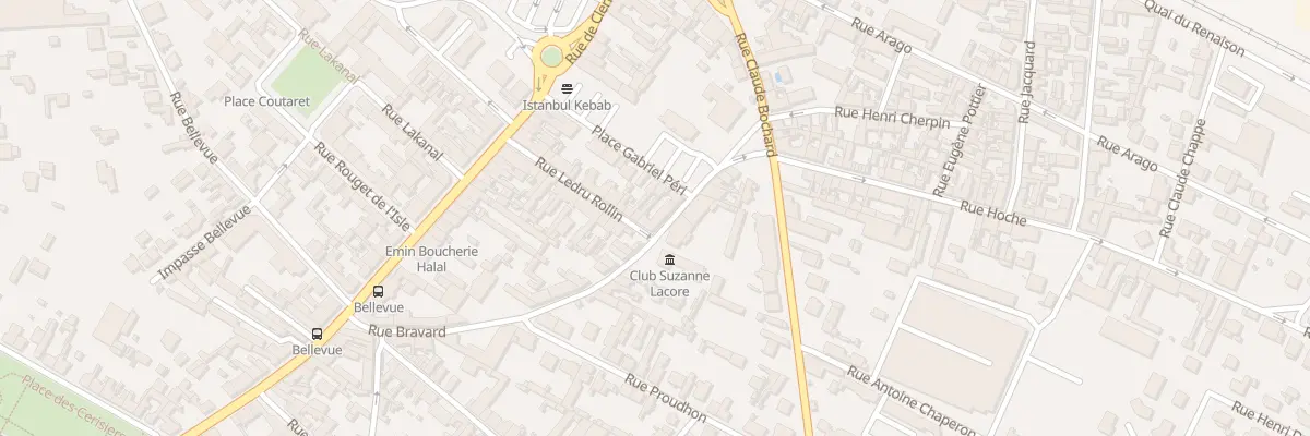 Plan du 25 Rue Ledru Rollin à Roanne
