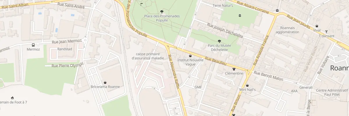 Plan du 32 Rue Alexandre Raffin à Roanne
