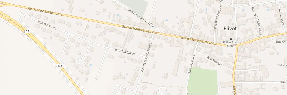 Plan du 21 Rue du Marechal de Lattre à Plivot