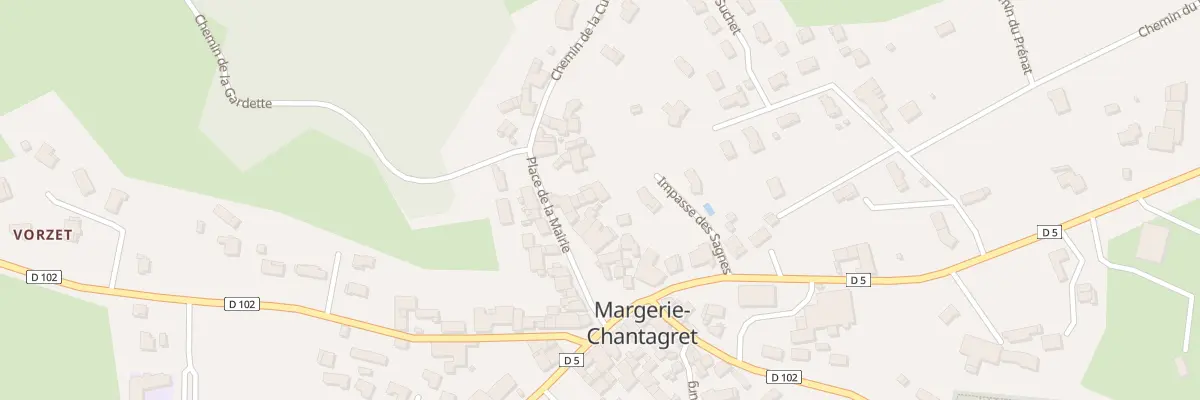 Plan du 5053 Le Bourg à Margerie-Chantagret