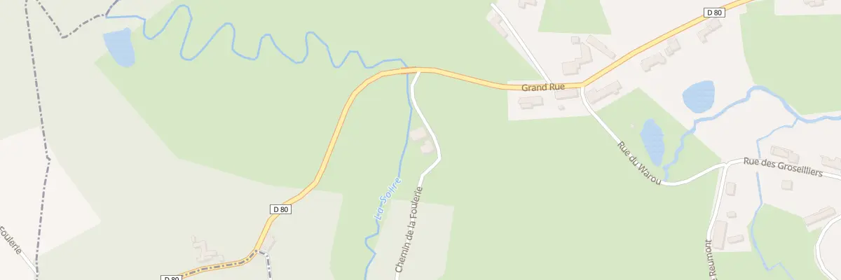 Plan du 2 Che Chemin de la Foulerie à Solrinnes