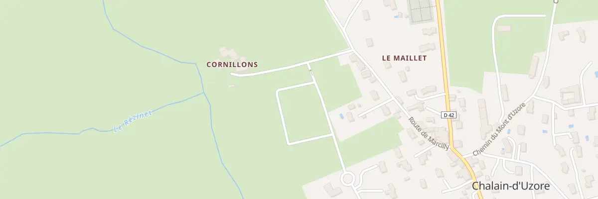 Plan du 34 Rue du Maillet à Chalain-d’Uzore
