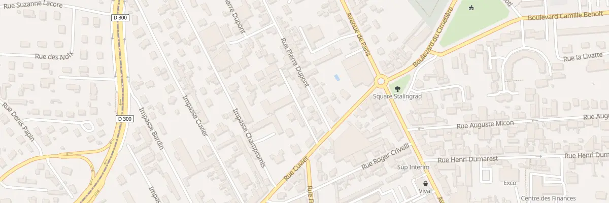 Plan du 7B Rue Pierre Dupont à Roanne
