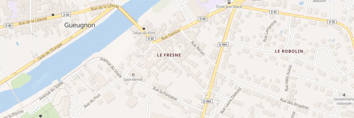Plan du 23 Rue de la République à Gueugnon