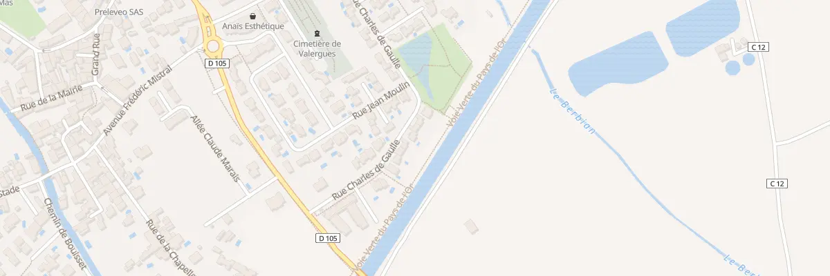 Plan du 153 Rue Charles de Gaulle à Valergues