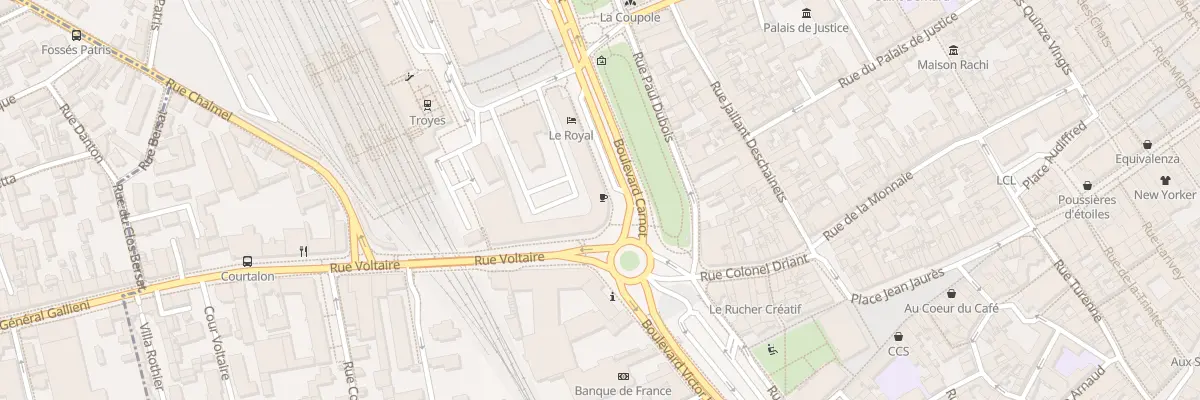 Plan du 40 Bd Carnot à Troyes