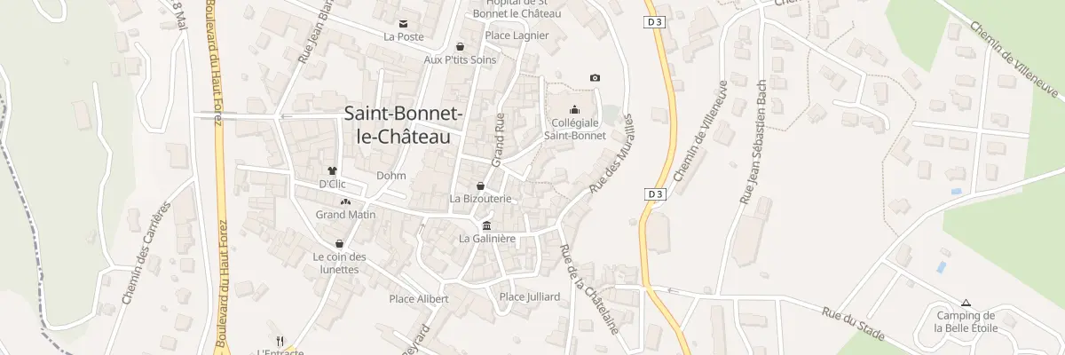 Plan du 14 Pl des Fours Banaux à Saint-Bonnet-le-Château