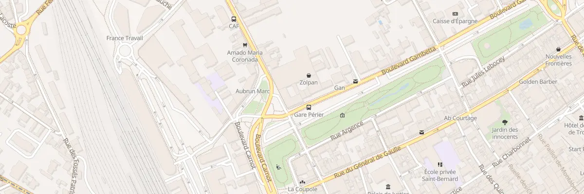 Plan du 66 Bd Gambetta à Troyes